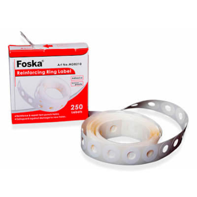Refuerzo ojetes autoadhesivos 250 unidades Foska