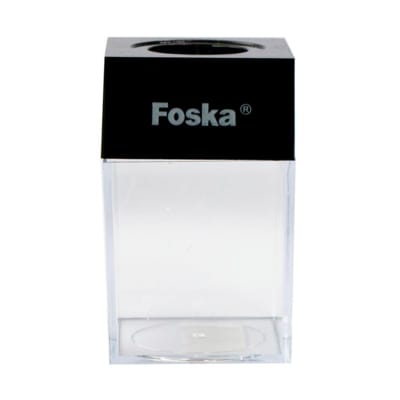 Porta Clips Cuadrado Acrílico 4x4x7 cm Foska