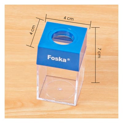 Porta clip magnetico cuadrado en acrilico Foska