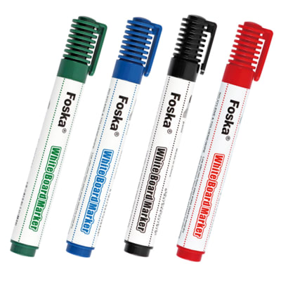 Pack 12 marcadores plumones pizarra azul alta duracion Foska