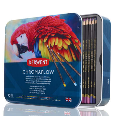 Lápices de Colores Chromaflow 72 und Estuche Metal Derwent1