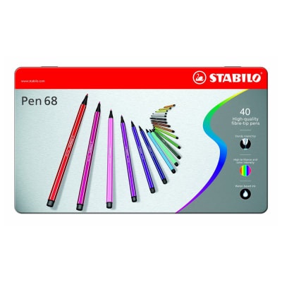 Set Stabilo Pen Point 68 Punta fina 40 Colores