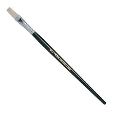 Pincel Plano Pelo Cerda 577 N°12 Mango Largo Artel