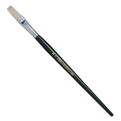 Pincel Plano Pelo Cerda 577 N°14 Mango Largo Artel