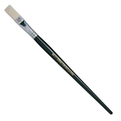 Pincel Plano Pelo Cerda 577 N°16 Mango Largo Artel