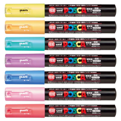 Posca Set 7 Colores Pastel 1M