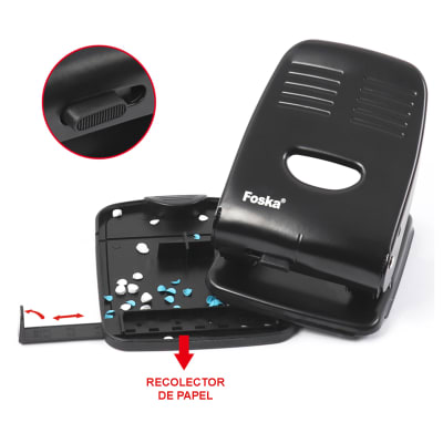 Perforadora grande capacidad 40 hojas Foska