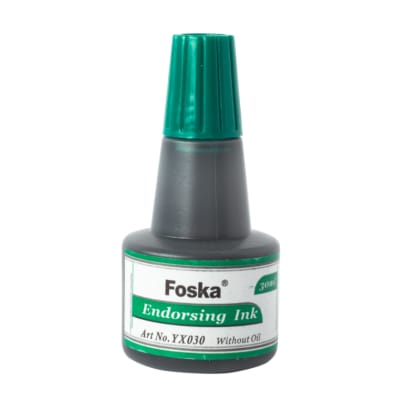Tinta para Tampón Verde 30ml YX030 Foska