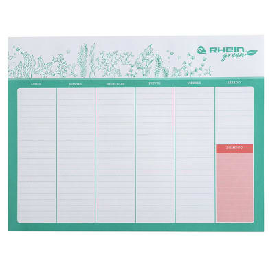 Planner Planificador Semanal De Escritorio 24 hjs Grande RHEIN2