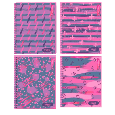 pack 5 cuadernos trend carta 150 hojas tapa dura