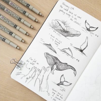 Sketchbook A4 140g Sakura