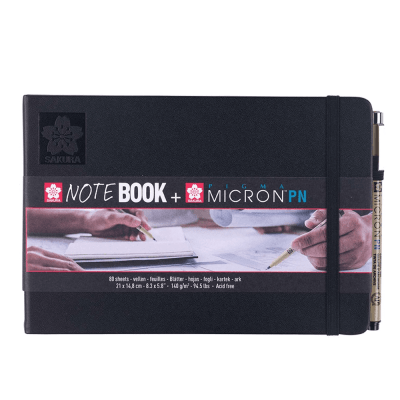 Sketchbook A5 de 14,8x21cm + Pigma Micron PN Negro