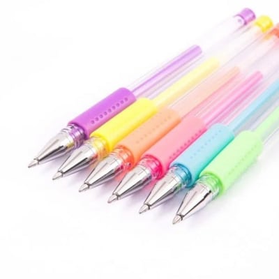 Set 6 Lápices Roller Gel Pasteles