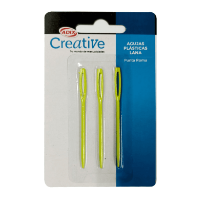 Aguja Plastica para Lana 3 un Creative1