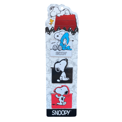 Set Marcapáginas Magnéticos Snoopy 3 Unidades Mooving1