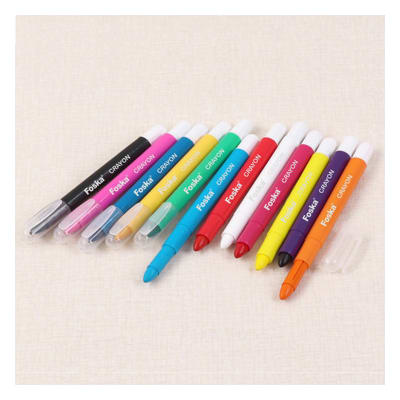 Crayones gel 12 colores retraíbl premium Foska