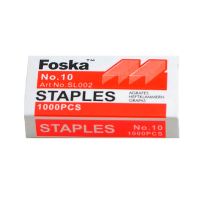 Corchetes grapas N10 #10 1000 unidades Foska