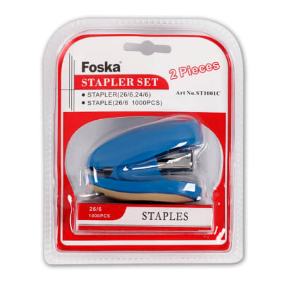 Set mini corchetera y corchetes 26/6 Foska