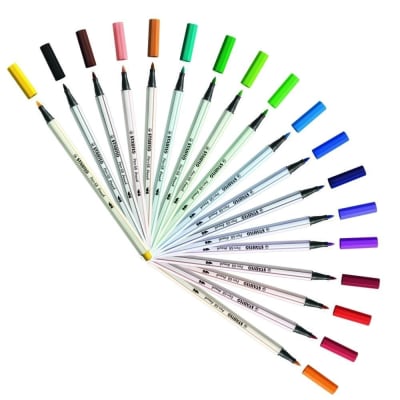 Set 18 Rotuladores Punta Pincel Pen 68 Brush Stabilo