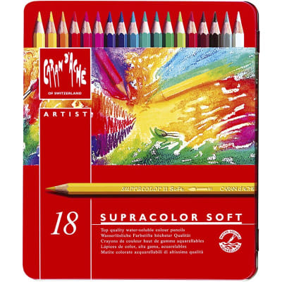 Lápices Acuarelables Supracolor 18 und Caja Metal Caran d'Ache3