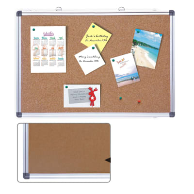 Pizarra de corcho 45 x 60 cm marco aluminio