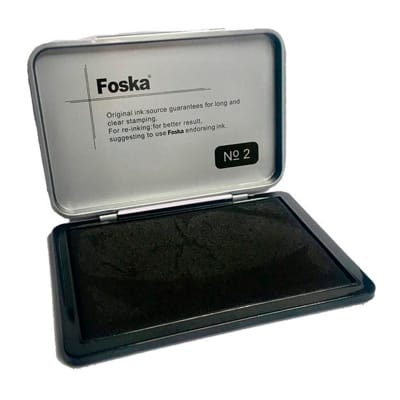 Almohadilla para Sellos Negro Foska