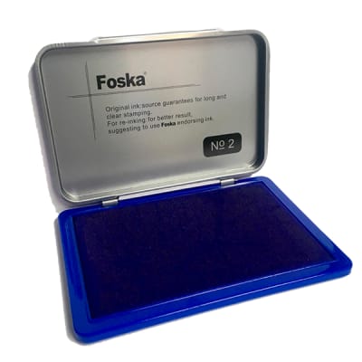 Tampon azul almohadilla Foska3