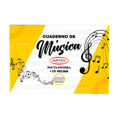 Cuaderno Pauta Musica 10Hojas ARTEL