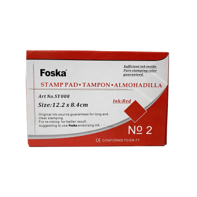 Almohadilla para Sellos Rojo Foska