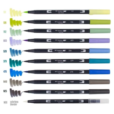 Tombow Dual Brush 10 und Landscape