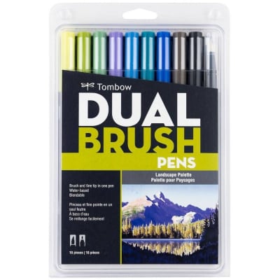 Tombow Dual Brush 10 und Landscape