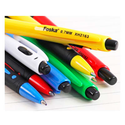 Pack 48 boligrafos colores surtidos Foska lapiz pasta