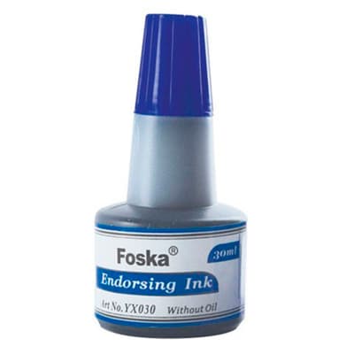 Tinta azul 30ml para tampon o sello Foska