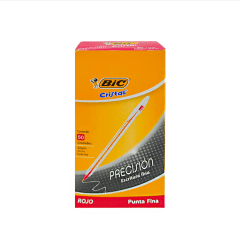 Bic Cristal Punta Fina Roja 0.8 50 und.