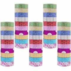 Set 50 Cintas Adhesivas Diseño 15mm x 3m CT506 Foska