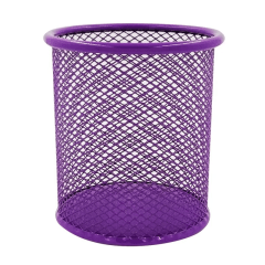 Portalápices Malla Morado 9x10 cm Foska