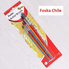 Set de 6 pinceles de fibra Foska