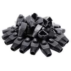 Capuchon Negro RJ45 Cat6 100Und BIG CABLE