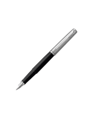 Pluma Fuente Negra Tinta Negra Punto Fino PARKER