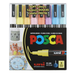 Set 8 Marcadores Acrílicos Pastel PC-3M Posca