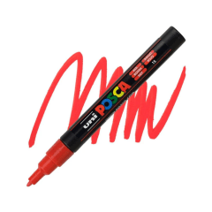 Marcador Acrílico Rojo 3M 0.9-1.3mm Posca