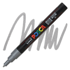 Marcador Acrílico Plateado 3M 0.9-1.3mm Posca