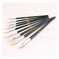 Set de 9 pinceles cerda natural Foska