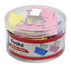 12 Clips de carpeta de colores de 51 mm