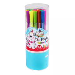 Plumones punta fina 24 colores Foska