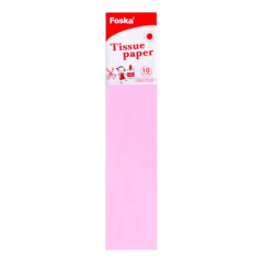 Papel de Seda Rosa Claro 50x70cm Foska