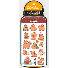 Stickers Para Botella Capybara WERO