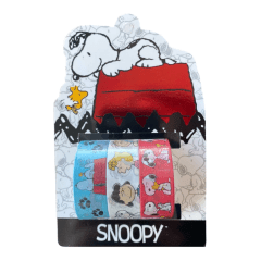 Set Washi Tape Snoopy 1.5cm x 3m 3 Unidades Mooving