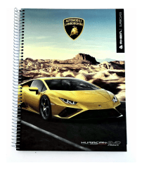 Cuaderno Carta Rhein Lamborghini Triple 120hj 7mm Tapa Dura