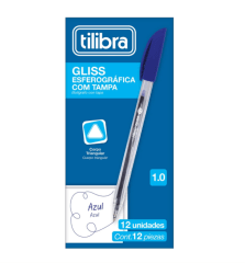 Lápiz Pasta Gliss 1.0mm Azul Tilibra